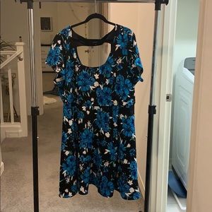 Torrid Scooped Back Floral Dress